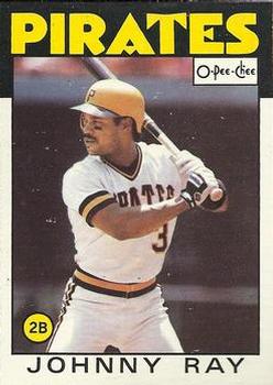 1986 O-Pee-Chee Baseball Cards 037      Johnny Ray